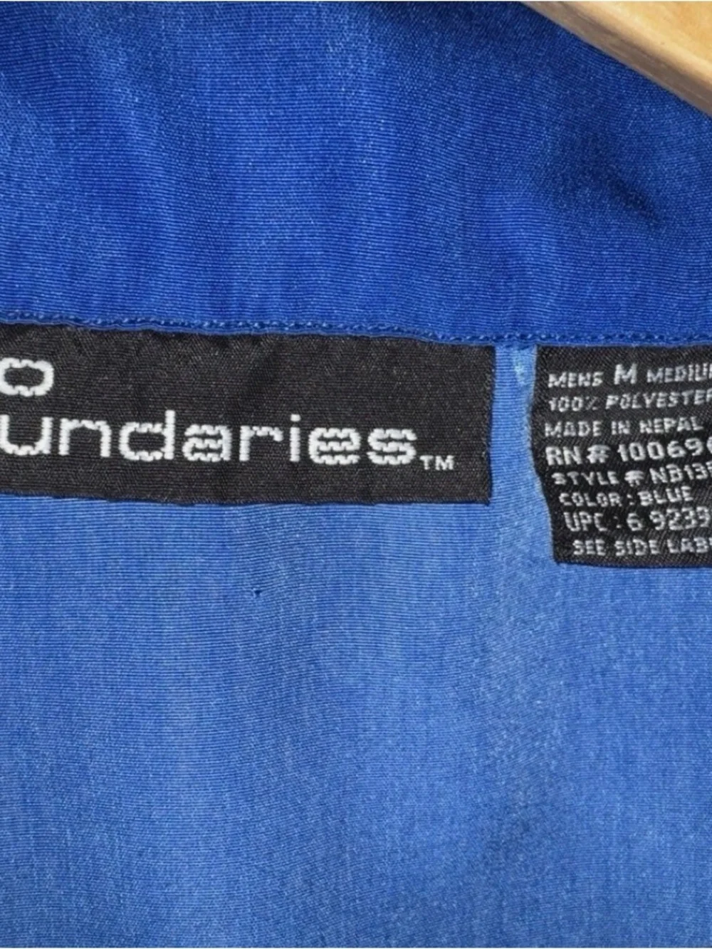 Vintage Y2K No Boundaries Flame Bowling Shirt Men’s M Blue Black Hot Rod